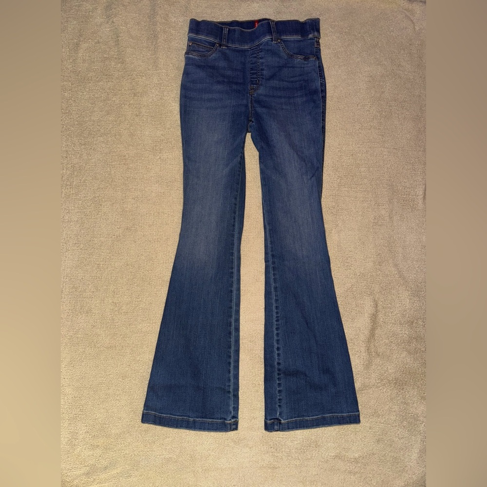 Spanx Flare Denim Jeans - Medium Wash - Size: M